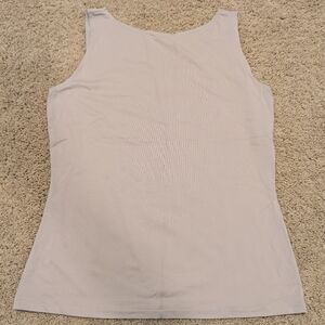 Women's Beige Sleeveless Top